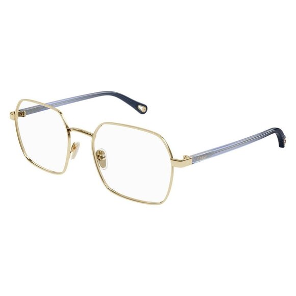 New Authentic  CHLOE Gold Square CH0268O 001 Glasses Women - Picture 1 of 4